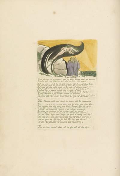 Ombre di malcontento, tavola 7 da Visions of the Daughters of Albion (1793) da William Blake
